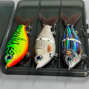 3 Pack Fishing Lure Set, 12cm/17g Realistic Fish Attracting Bait, Artificial Fishing Lures for Anglers, Durable and Effective Fishing Equipment, Treble Hook Lures