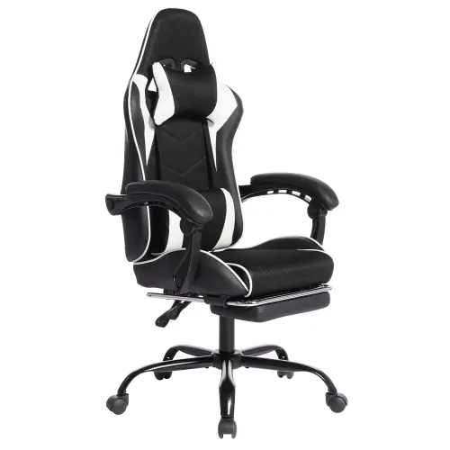 Black White+With massage+Bonded Leather