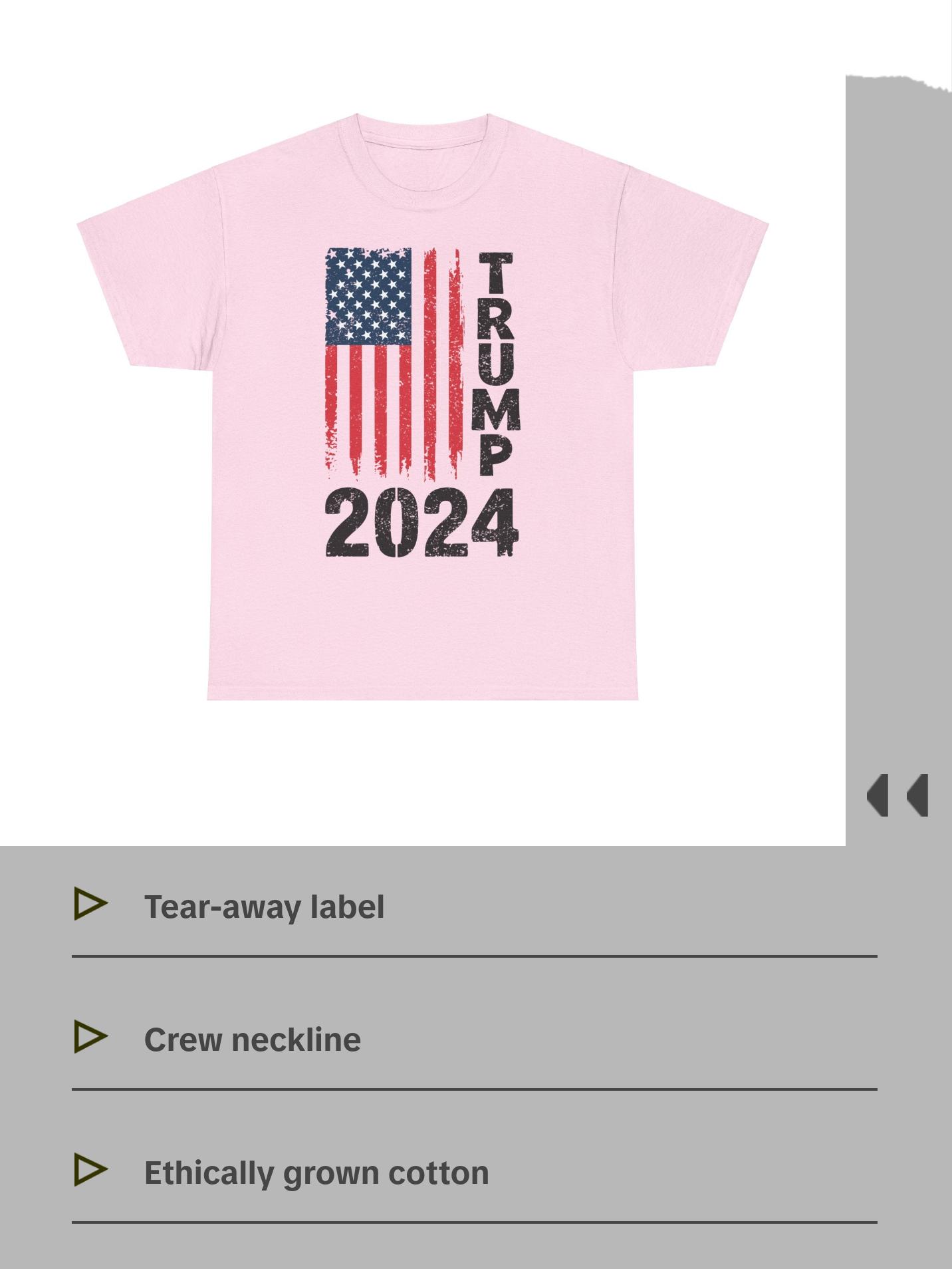 Trump Flag - Unisex Heavy Cotton Tee