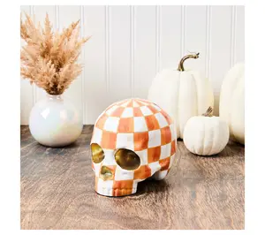 MacKenzie- Childs Haunted House Skull Figurine