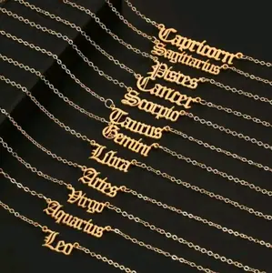 18k Gold Plated Zodiac Necklaces