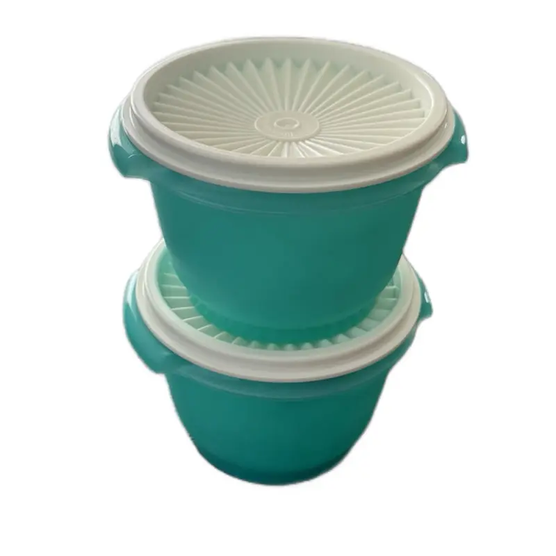Kitchen Storage Containers - 2-Piece 600ML Durable Plastic Set with Storage Container Lids, Reusable Lunch Holders, Kitchen Preserving Accessories, Reusable Lunch Containers