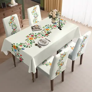 2/5/7PCS restaurant chair decoration, colorful rattan and butterfly patterns, removable for cleaning, dirt resistant, sewn closed, suitable for home, office, hotel chair decoration