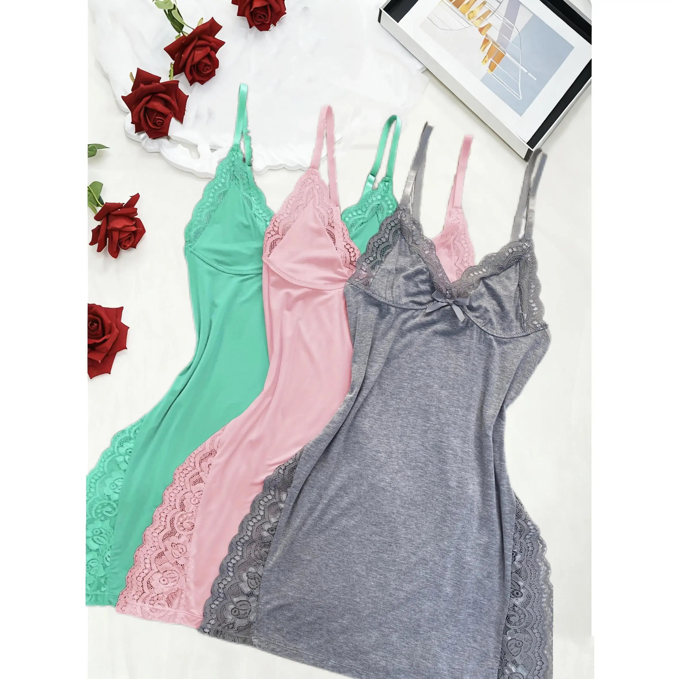 Sexy Lingerie Side Slit Slim Fitting Suspender Nightgown Sexy Nightwear,Multiple Vibrant Colors, Silky Fabric,Delicate Lace Details,Super Comfy and Stylish - TikTok Shop Sexy Lingerie Side Slit Slim Fitting Suspender Nightgown Sexy Nightwear,Multiple Vibrant Colors, Silky Fabric,Delicate Lace Details,Super Comfy and Stylish - TikTok Shop