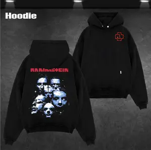 Vintage Rammstein Band Rare Shirt & Hoodie, Gift for band fans, Men's and women's round neck cotton casual T-shirt, Beautiful graphic T-shirt Top Womenswear Breathable Everyday