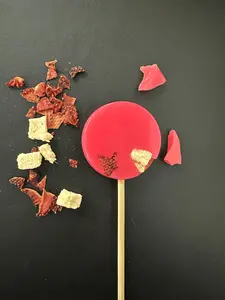 Strawberry Cheesecake Lollipop - Gourmet Lollipop - All Natural Color