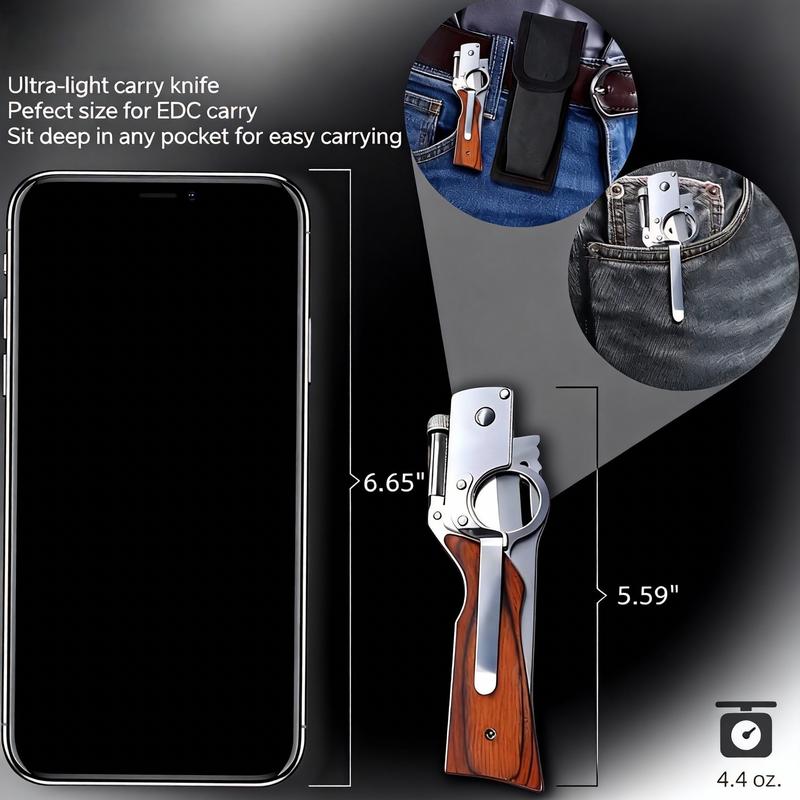 AK47 Tactical Folding Pocket Knife – 5CR13MOV Steel Blade with Secure Locking System, Compact Multipurpose EDC Tool for Hunting, Camping, Survival & Everyday Carry, Perfect Gift for Men