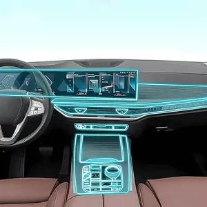 Car Interior Center Console Transparent TPU Protective Film PPF Anti-Scratch Repair Film refit,for BMW G07 X7 G67 2023-2024