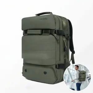 Heavy Duty Expandable Travel Backpack – Airline Approved Carry-On with Multi Pockets, Laptop Slot, Wet Bag & USB Port for Business Travel