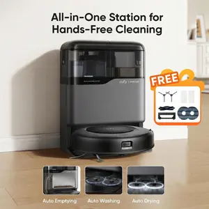 eufy C20 Omni Robot Vacuum, New Vacuum-and-Mop-Combo, Self-Emptying, Auto Mop-Washing and Auto-Drying for hands-free cleaning, 3.35-Inch Ultra-Slim Body, 7000 Pa Powerful Suction, All-in-One Station｜Spingtok