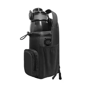 Magnetic Fitness Water Bottle Bag, Multi-Functional Phone Storage, Crossbody Sports Backpack, Ideal for Gym & Outdoor Activities
