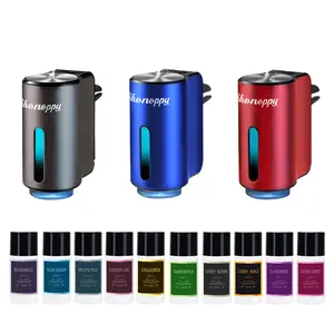 Smart Car Air Freshener Diffuser - 10 Bottles Natural Perfume Essential Oil,Car Aromatherapy Diffuser,Automotive Interior Accessories Gift Set