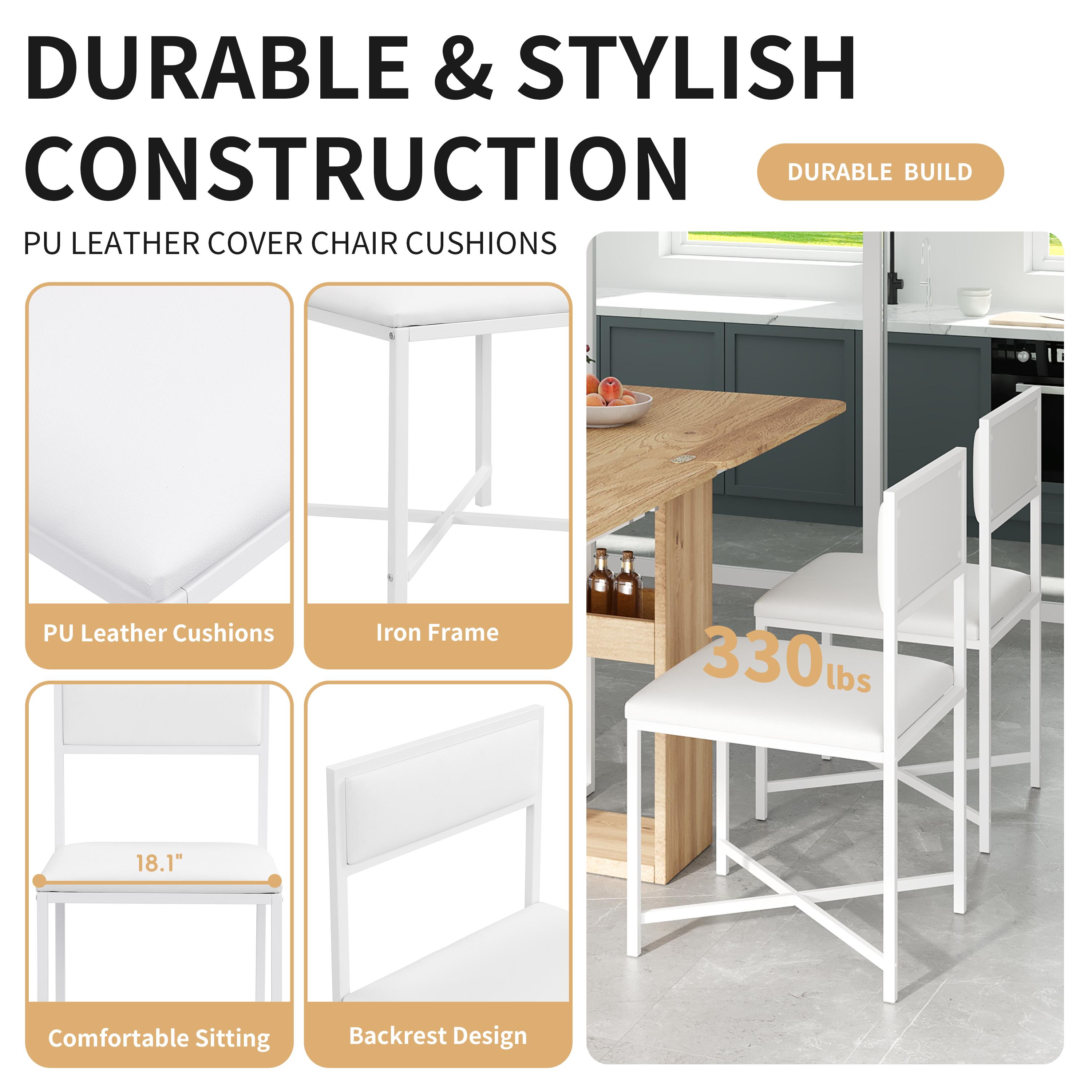 Larkspur 5-Piece Extendable Dining Table Set