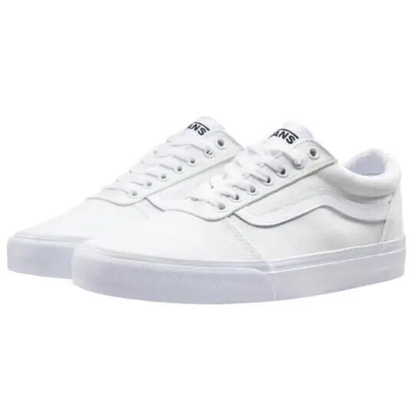 Vans Ward Sneaker in True White Canvas | Men's Low-Top