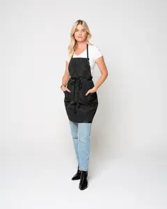GnM Black Premium Unisex Chemical Stylist Apron