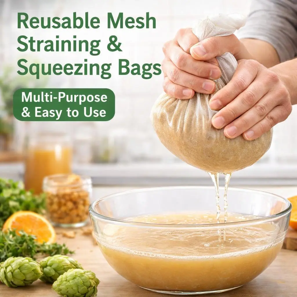 3 PCs Fine Mesh Strainer Bags（S+M+L），Greek Yogurt Maker Set, Homemade Yogurt Strainer, 3Pcs Nut Milk Filter Bag, Multi-purpose Strainer Set, Cheese & Yogurt Maker Bag, Reusable Yogurt Filter, Nylon Straining Bags 3Pcs Household Kitchen Supplies Kitchen Co