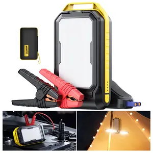 AUXITO Jump Starter: 7000A Portable Car Battery-Jumper for All Gas or up to 12L Diesel, 3 in 1 Multi-Function 12V Jump Box with 4000LM Camping Light and 16000mAh Power Bank