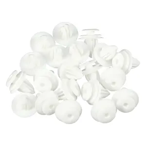 Car Door Trim Panel Push Clips Pillar Retainer,White
