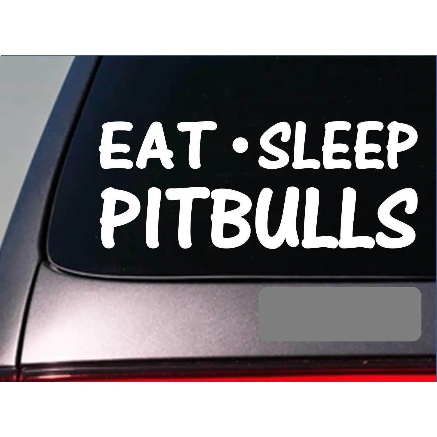 Eat Sleep Pitbulls Sticker *G969* 8" vinyl american bully blue tri pit bull