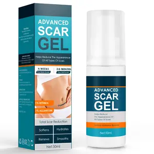 Scar Cream, Advance Scar Gel for Surgical Scars,Face,Body,Leg, Burns, Acene,C-Section, Stretch Marks, Keloids,Scar Treatments for Old & New Scars,Scar Removal for Women Men,1.76oz