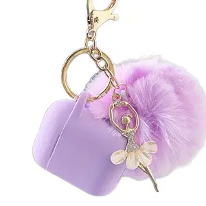 Purple Ballerina key chain  AirPods Case Accessories Cover