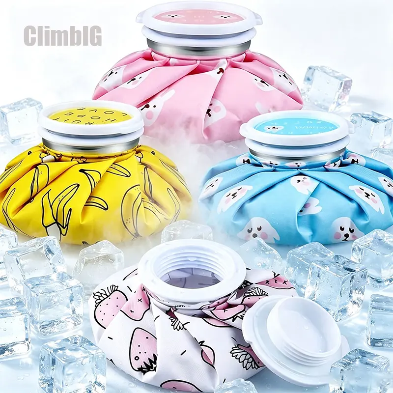 4pcs Cute Animal & Fruit Reusable Ice Pack, Hot & Cold Gel Packs for Pain Relief, Leakproof Flexible Ice Packs with Protective Fabric Cover, Cold Compress Pack for Muscle Soreness, Period Cramps, Sports Recovery, Travel & Daily First Aid,Outdoor