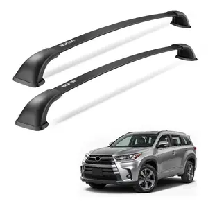 VEVOR Cross Bars Roof Racks, 165lbs Capacity, Compatible with Toyota Highlander 2014-2019 XLE, Limited, SE with Flush Roof Rails, Heavy Duty Aluminum Crossbar Racks Roof Rail Rooftop Luggage Canoe