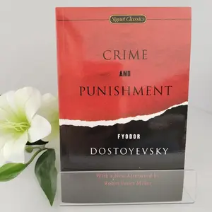 Crime and Punishment Original English Novel by Dostoevsky, Authentic Book Edition, Classic Literature, Must-Read Fiction