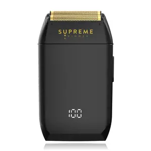 Supreme Trimmer Crunch Foil Shaver STF602 Professional Foil Shaver - Close Finish Shaving, Waterproof, Cordless, 150 Min Battery, LED Display, Wet Dry Use