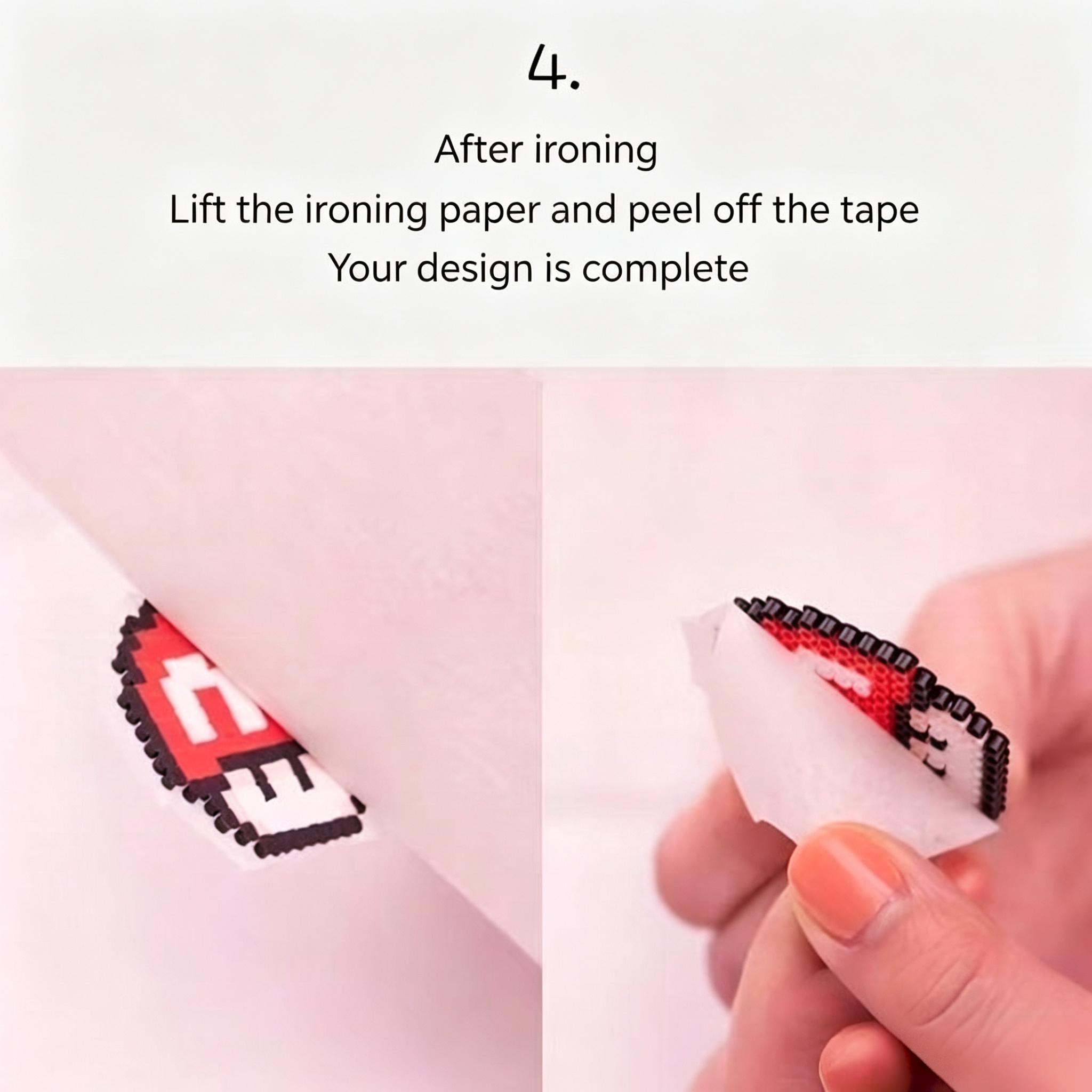 Heat-Resistant Fuse Bead Masking Adhesive Tape Set - Self-Adhesive, No-Residue Craft Tape for Pixel DIY Projects, Self Adhesive Tape