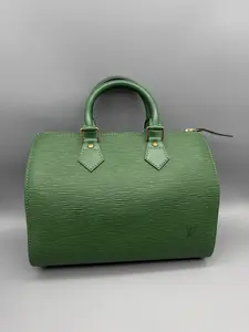 Pre-owned Louis Vuitton Epi Leather Tote Bags Epi Speedy 25 Borneo Green