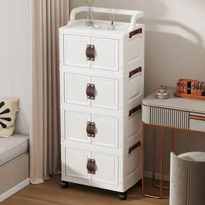 New Mobile Bookshelf Organizer, Desk Underneath Rolling Cart, Small Pushcart Book Rack, Toy Storage Cabinet, Essential Home Organization