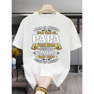 Men's T-Shirt: The Perfect Father's Day Gift, an Ideal Present for Dad. Lightweight and Breathable Short-Sleeve T-Shirt (Sizes S, M, L, XL, XXL, XXXL) Suitable for Holidays such as Easter, Halloween, and Thanksgiving