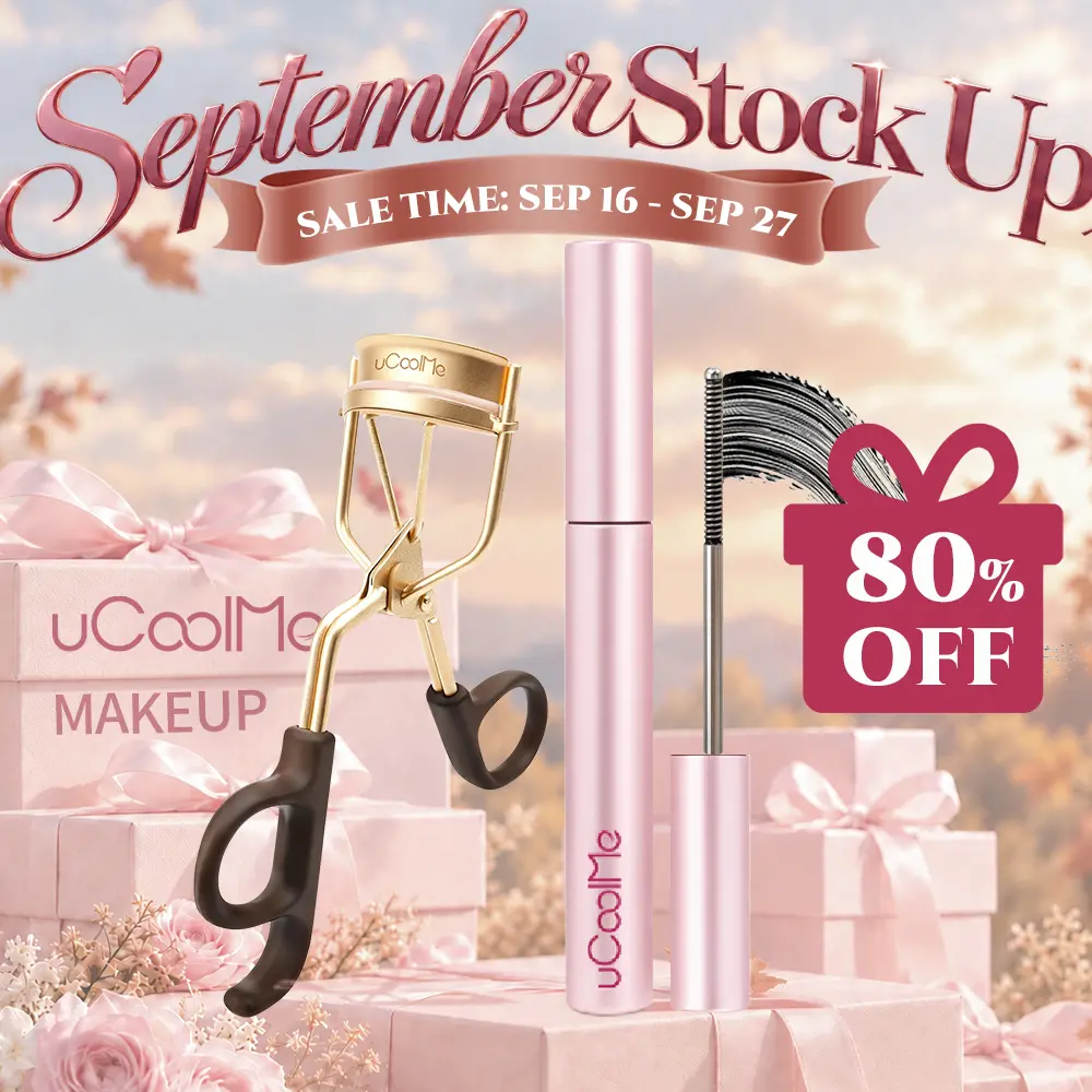 uCoolMe Lengthening and Curling Mascara 3D Eyelash Iron Magic Wand Mascara Black Long Lasting Waterproof Smudge Proof 24 Hour Wear Natural Extension Thickening Effect Ultra Fine Volumizing Makeup Cosmetics with Eyelash Curler #tiktokshopbacktoschool