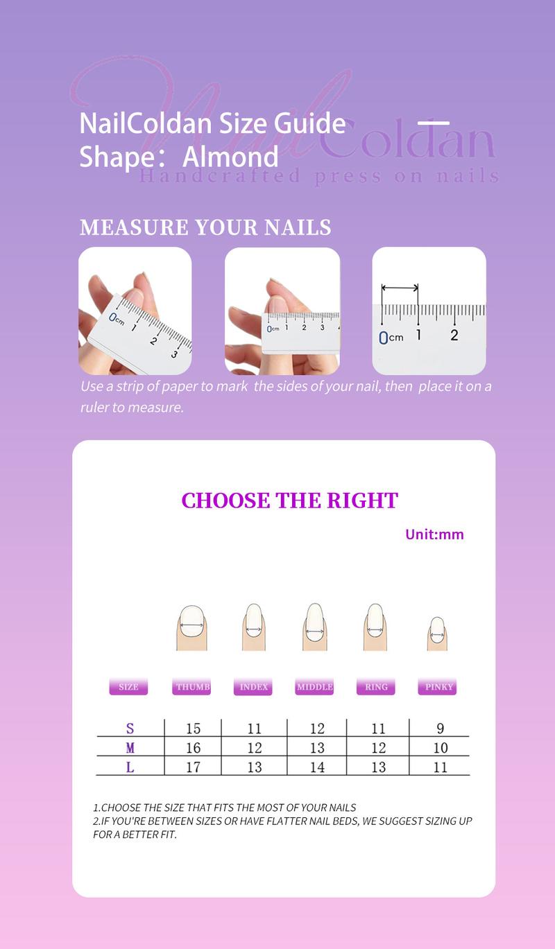 Tropic punch collections SWEET ANGEL 100% Handmade 3D Press-on Nails | Reusable | Long-Lasting | Salon-Quality 10PCS | Gel fake Nails