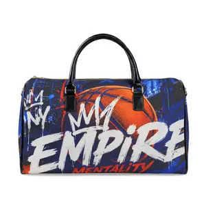 NY Empire Faux Leather Travel Bag