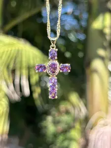 Crystal Cross Necklace - Fashion Accessory Crystal Cross Necklace - Fashion Accessory