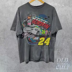 Vintage 90s Jeff Nascar Racing T-Shirt, Y2k Vintage Graphic Style Shirt, Retro Racing, Gift for Fan