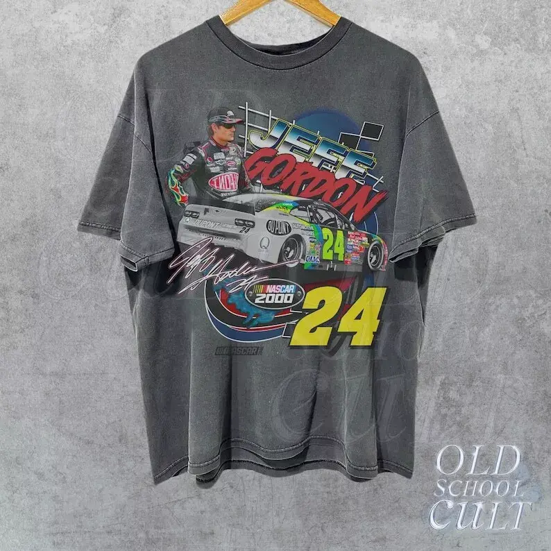 Vintage 90s Jeff Nascar Racing T-Shirt, Y2k Vintage Graphic Style Shirt, Retro Racing, Gift for Fan