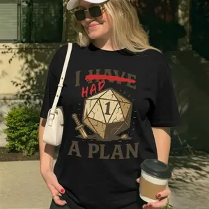 Don t worry i have a plan, dnd shirt, tabletop games, roleplaying games, funny dnd gift for him her, gifts for gamers, funny dungeons shirt