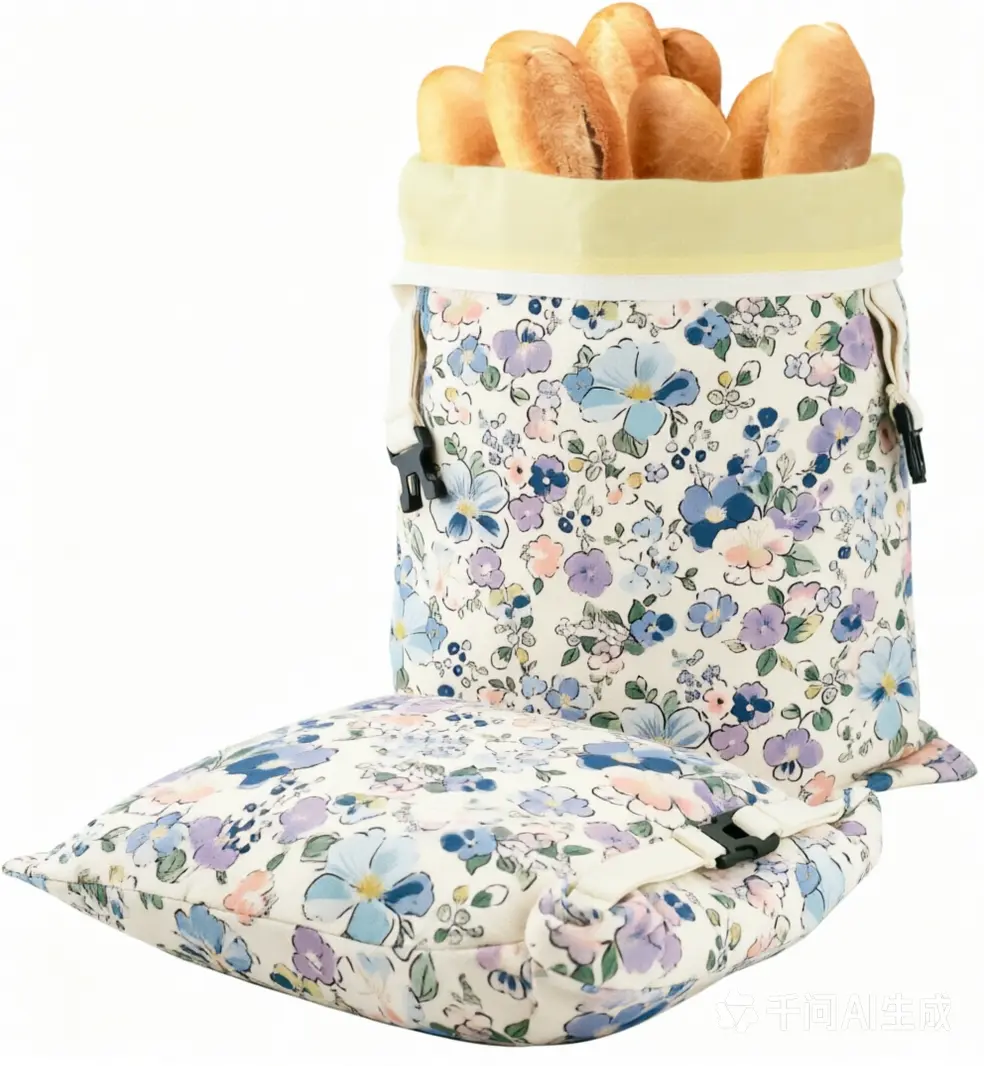 XL 13x17in Reusable Organic Linen Beeswax Bread Storage Bag - Hand-Held Homemade Baking Pouch with Removable Liner, Self-Seal, Buckle, Moisture-Lock, Freezer-Safe, Plastic-Free Eco-Alternative (Great Daughter Room Cabinet Gift)