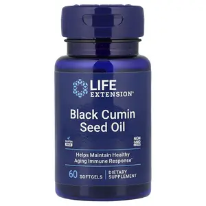 Life Extension Black Cumin Seed Oil, 60 Softgels (500 mg per Softgel)