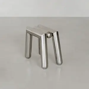 Echo Stainless Steel Modern Minimalist Stool