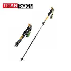 Trekking Poles - Lightweight and foldable trekking poles for snowshoes and backpacking equipment - Trekking poles, 7075 aluminum alloy, Survival Weapons