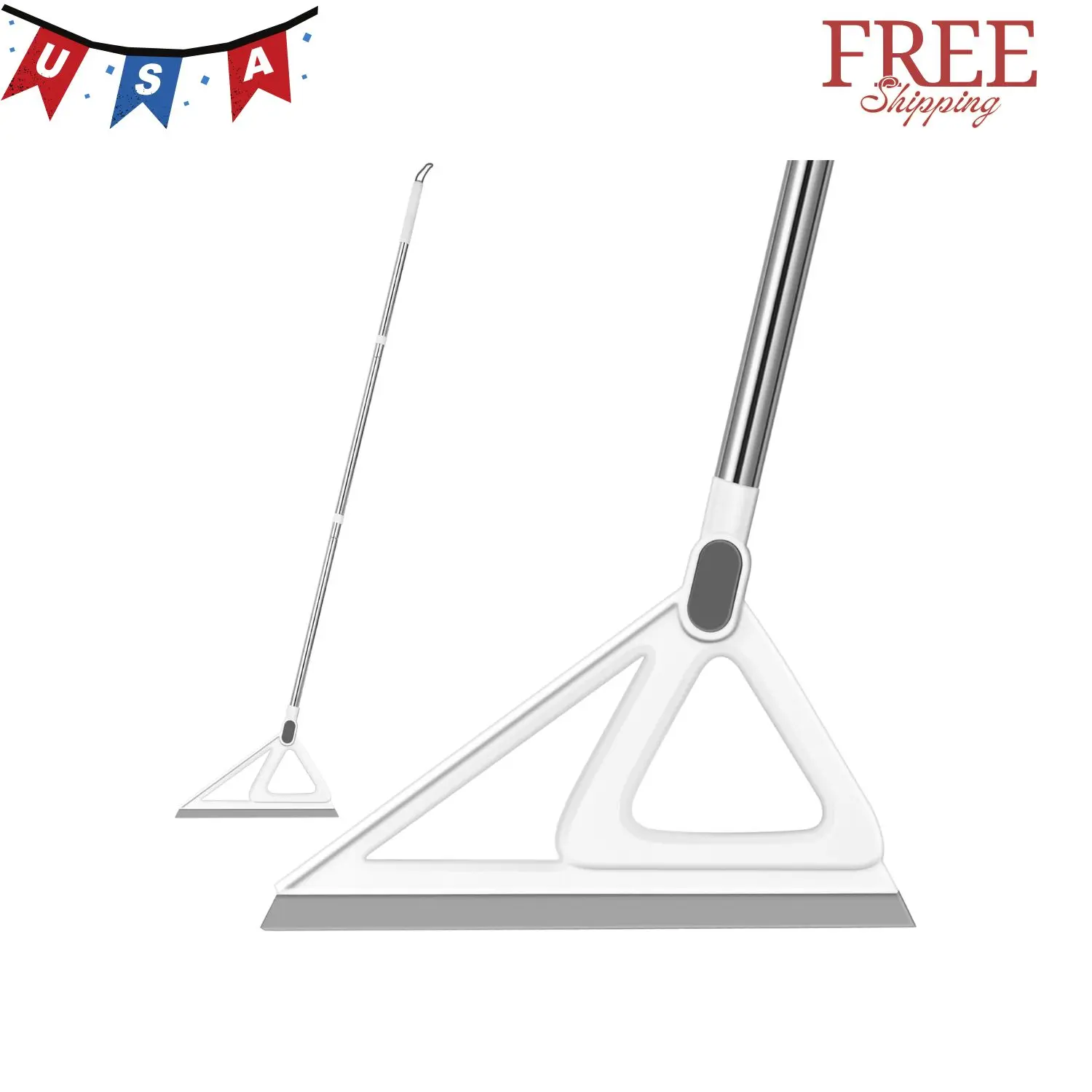Multifunction Magic Broom, Squeegee Broom for Floor (Grey, 54 INCH)