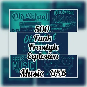 500 funk & freestyle music usb