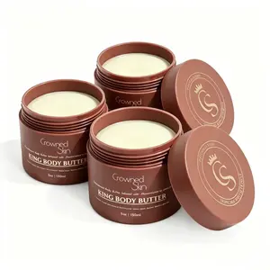 3Pcs Crowned Skin King Cologne Body Butter - Warm & Sensual Scent, Sandalwood & Leather, Organic Shea & Mango Butters, Moisturizing Formula, All-Day Fragrance