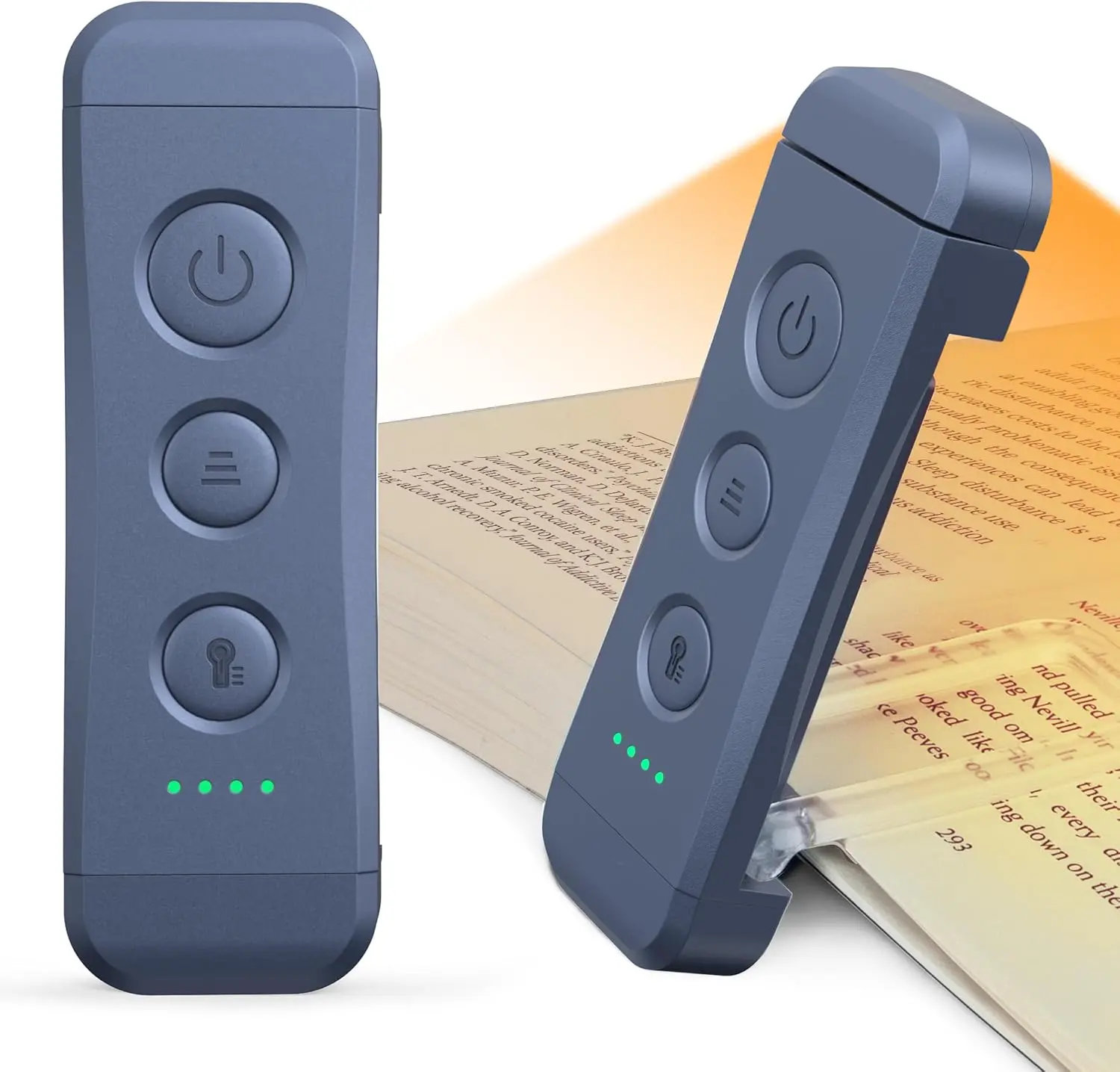 USB Rechargeable Book Light, Portable Clip-on LED Reading Light | 3 Amber Colors & 5 Brightness Dimmable, bookmark, Eye-Caring,Compact Gift ,Women Book Lovers,Christmas, Book Accesories