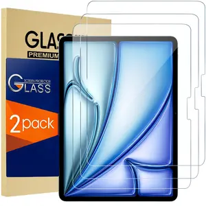 3 Pack Protective Screen Protector for iPad Air 11 Inch (M3) 2025/ (M2) 2024, Tempered Glass Film Guard for iPad Air 7th/6th Generation Accessories -Clear