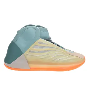 adidas Mens Yeezy Quantum Lace Up Basketball Sneakers Shoes Casual - Beige, Blue, Orange adidas Mens Yeezy Quantum Lace Up Basketball Sneakers Shoes Casual - Beige, Blue, Orange